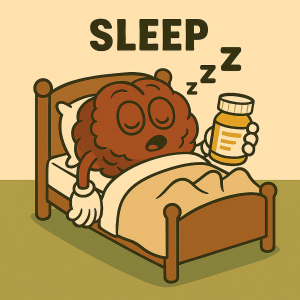 Cartoon Brain Mascot