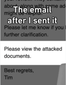 Email regrets