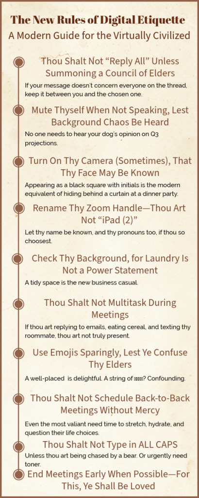The New Rules of Digital Etiquette